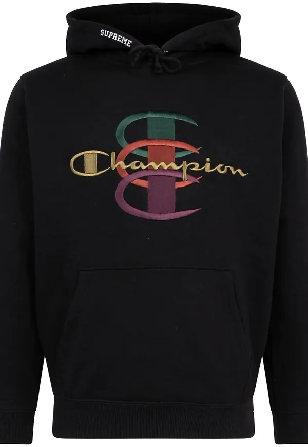 Supreme x Champion hoodie - Svart