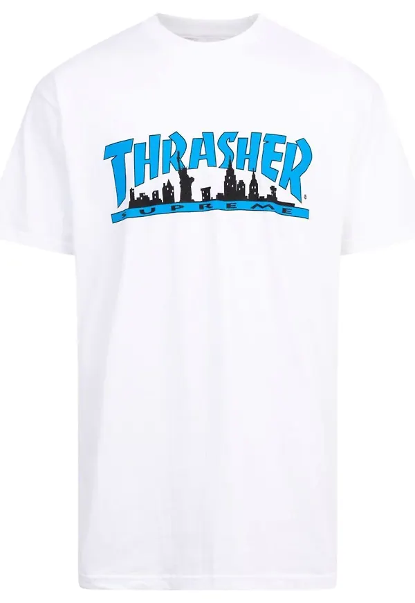 Supreme x Thrasher Skyline t-shirt - Vit