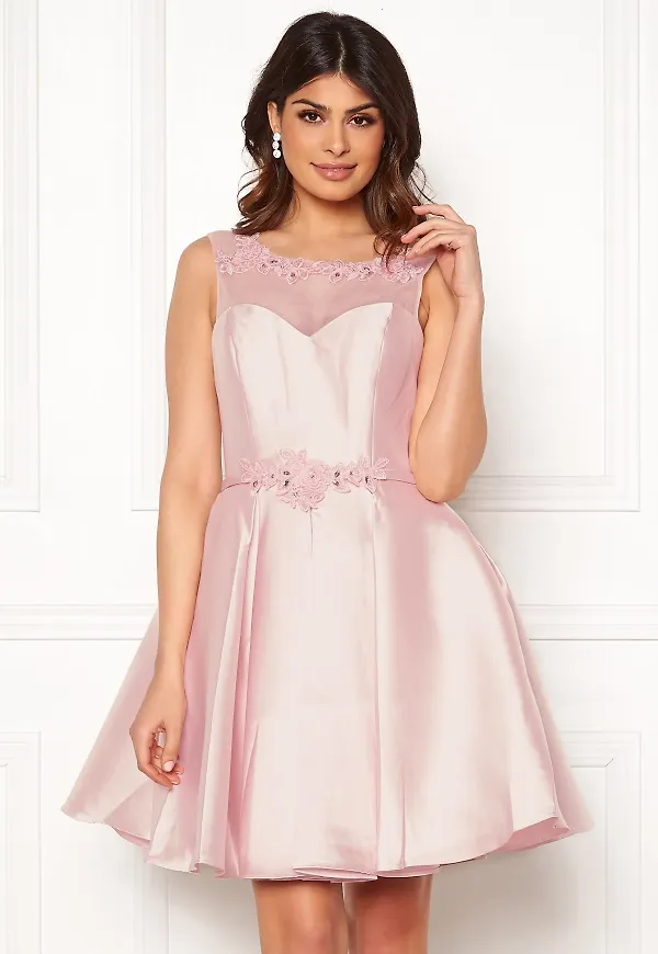 SUSANNA RIVIERI Embroidered Dream Dress Blush 40