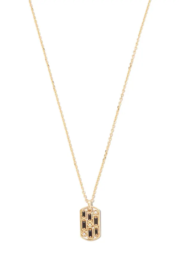 Suzanne Kalan Inlay halsband i 18K gult guld med hänge - Guldfärgad