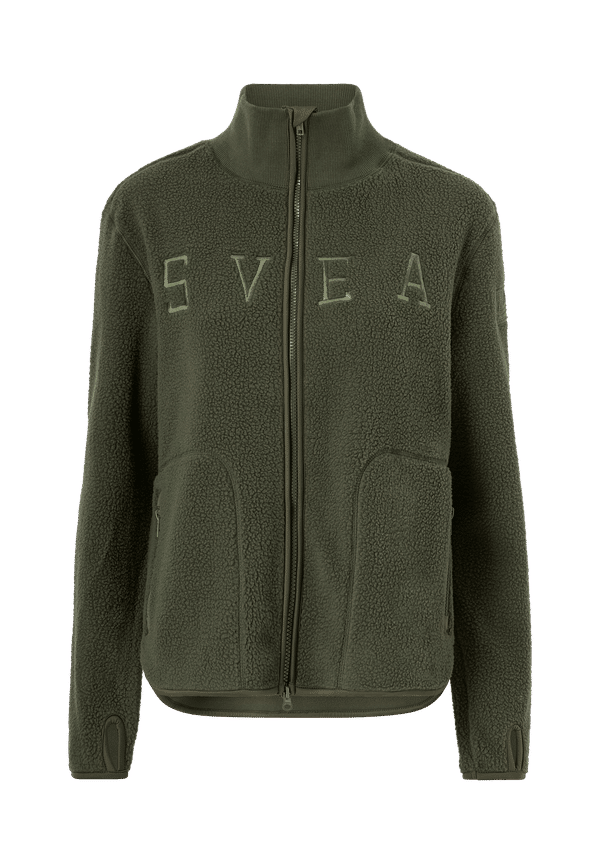 Svea - Tröja W. Pile Turtle Zip Sweat - Grön - 36