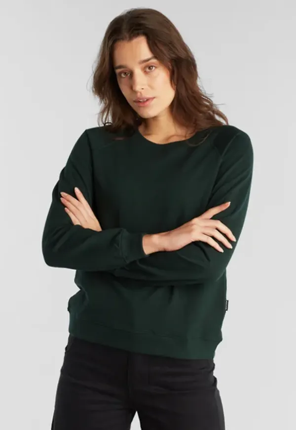 Sweatshirt Ystad Raglan Base Dark Green