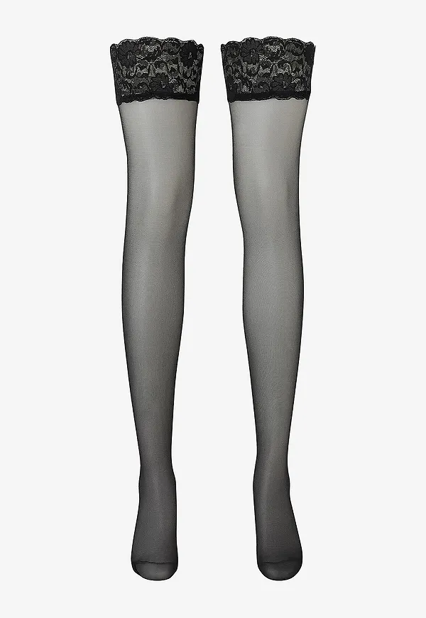 Swedish Stockings - Stay-ups Siv Lace Stay Ups - Svart