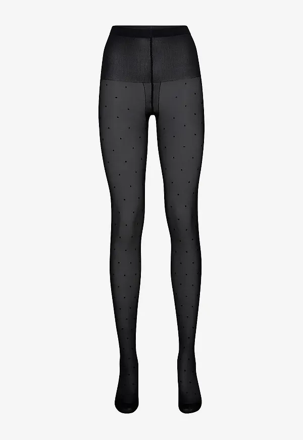 Swedish Stockings - Strumpbyxor Doris Dots Tights 40 den - Svart