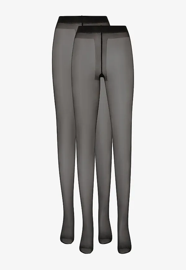 Swedish Stockings - Strumpbyxor Elin Premium Tights 20 den, 2-pack - Svart
