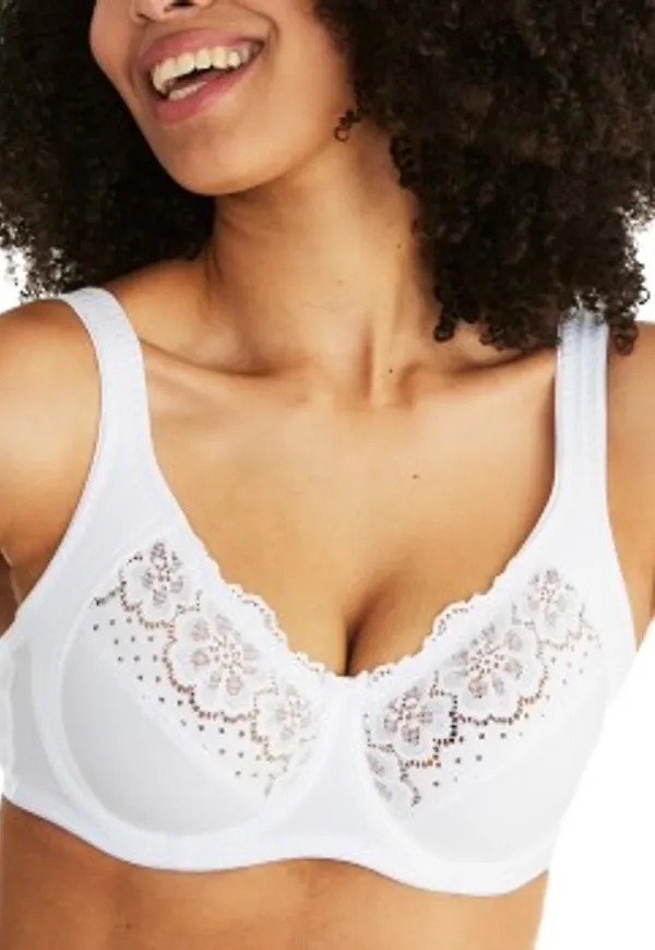 Swegmark BH Organic Cottton Bloom Wire Bra Vit G 85 Dam
