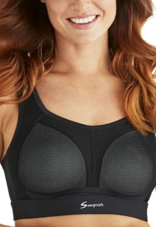 Swegmark BH Stability CoolMax Moulded Cup Sports Bra Svart G 80 Dam