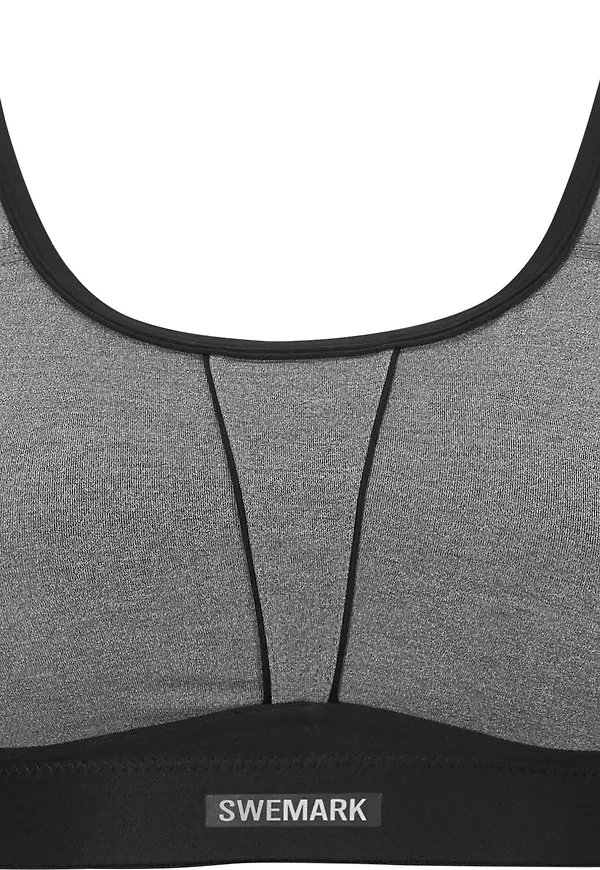 Swegmark Movement Sports Bra Grey Melange/black