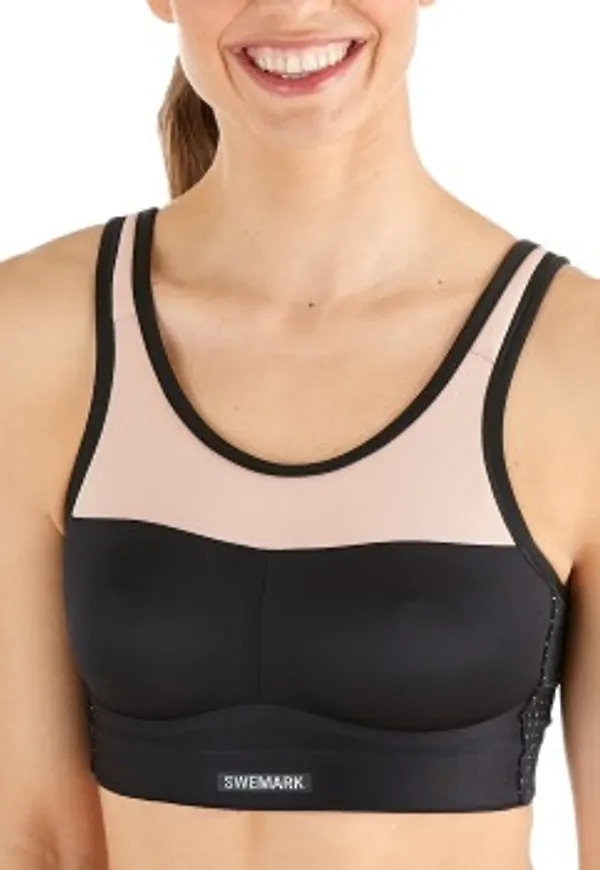 Swemark Energy Moulded Sport Bra BH Svart B 75 Dam