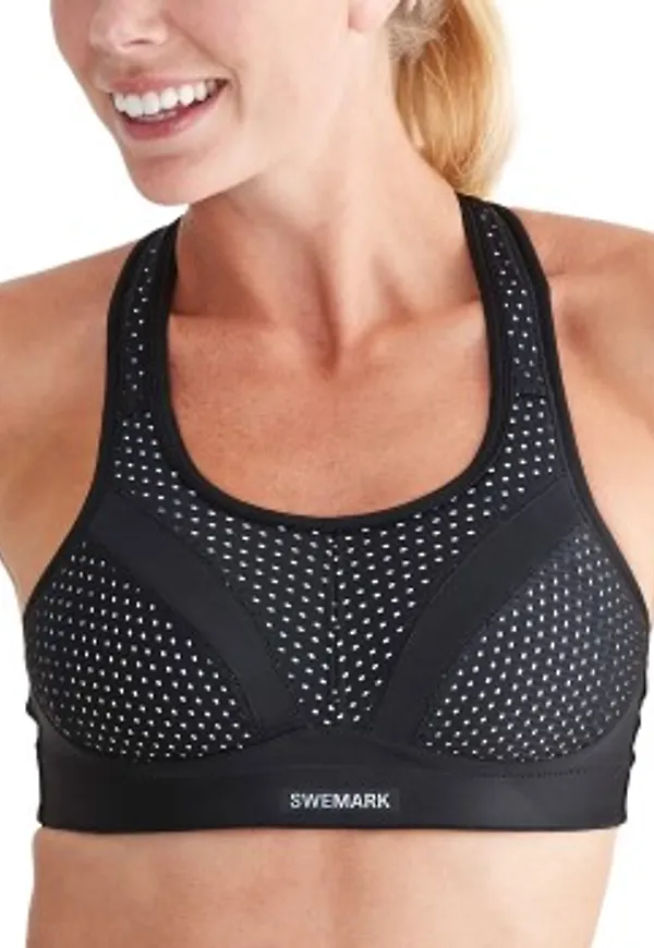 Swemark Incredible Extreme Support Sports Bra BH Svart B 75 Dam