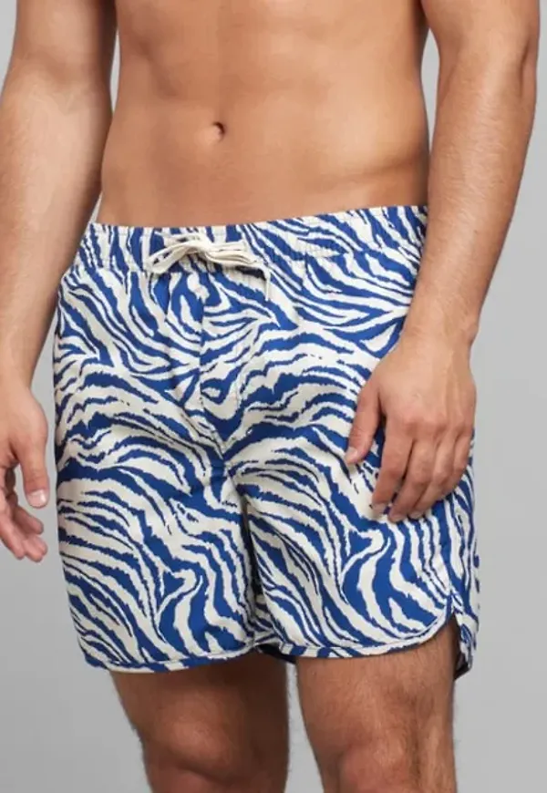 Swim Shorts Sandhamn Zebra Blue