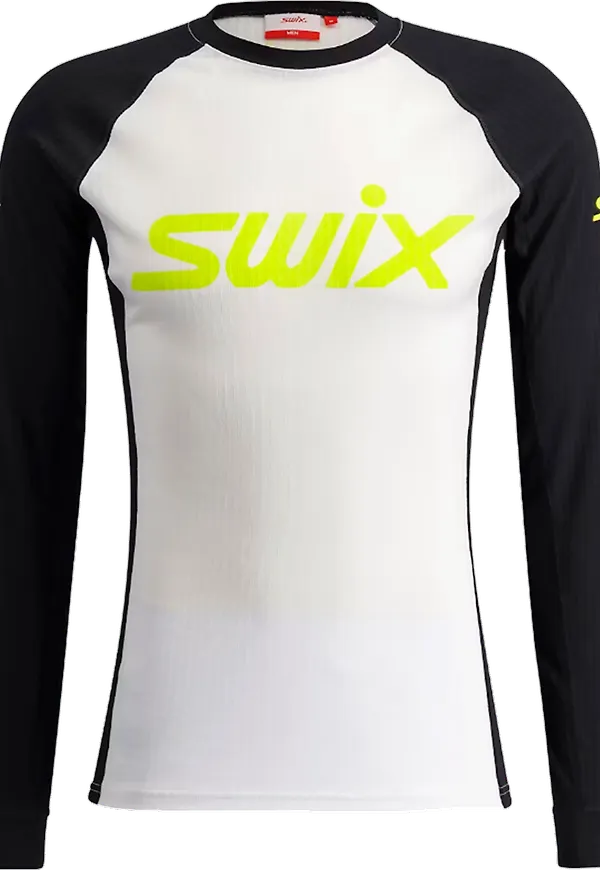 Swix Men's RaceX Classic Long Sleeve Black/Lime