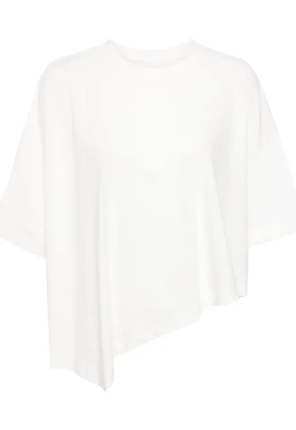 System asymmetrisk t-shirt - Vit