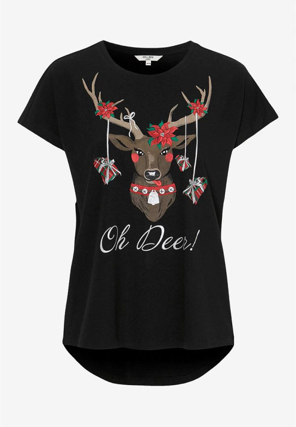 T-shirt med julmotiv
