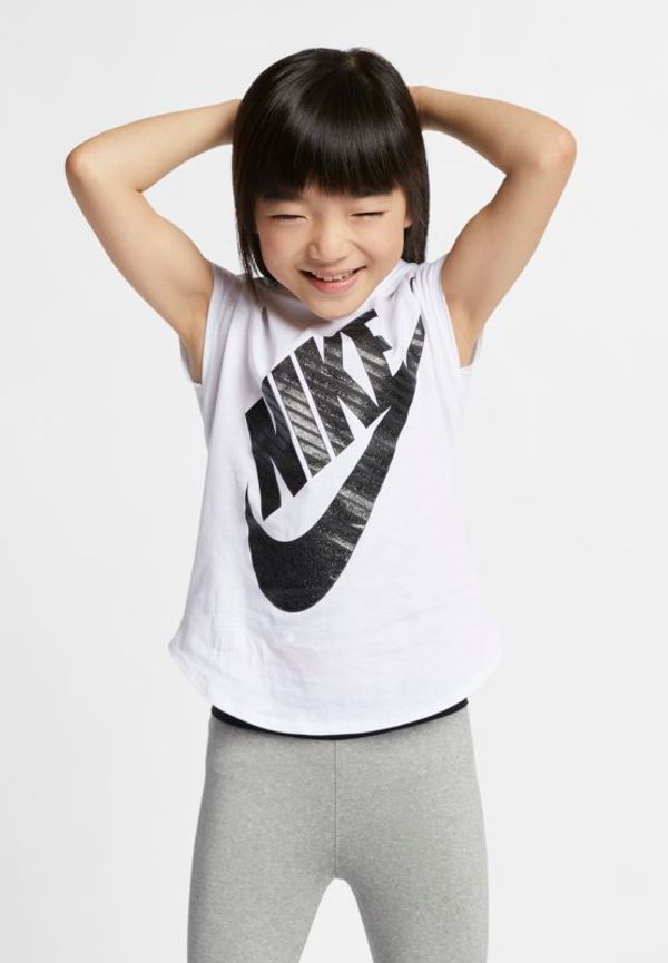 T-shirt Nike Sportswear för små barn - Vit