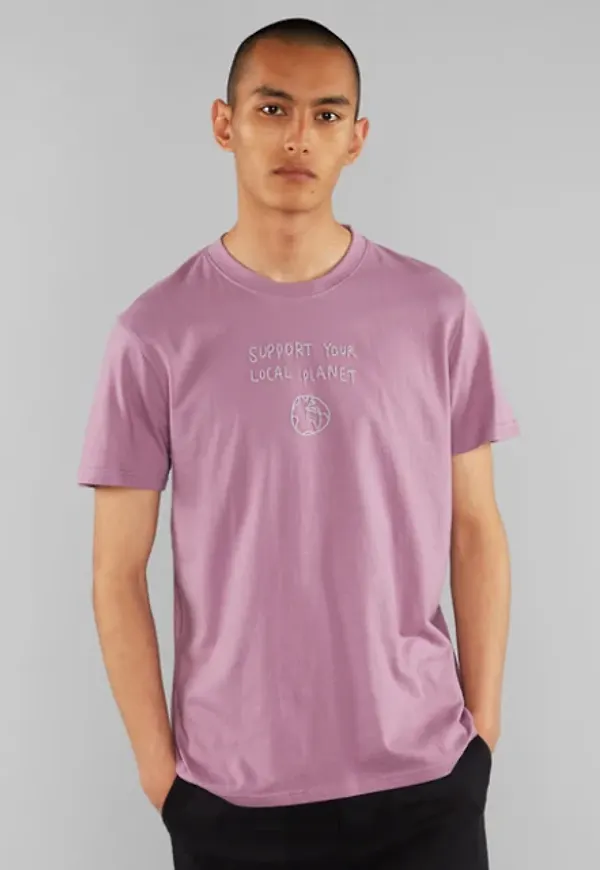 T-shirt Stockholm Local Planet Dusty Purple