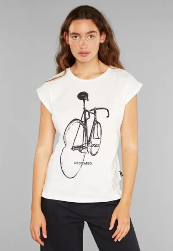 T-shirt Visby Pencil Bike Off-white