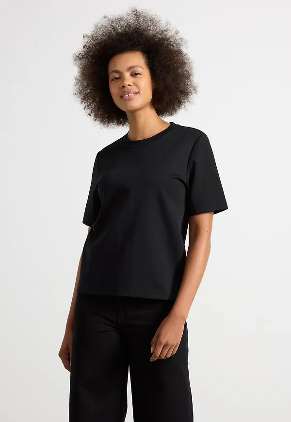 T-shirt i kraftig bomull