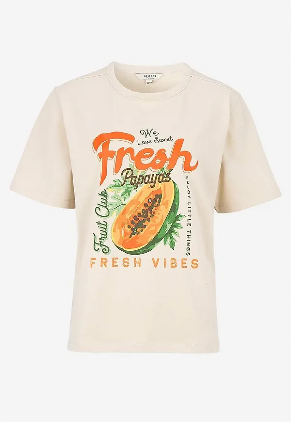 T-shirt i ekologisk bomull med tryck