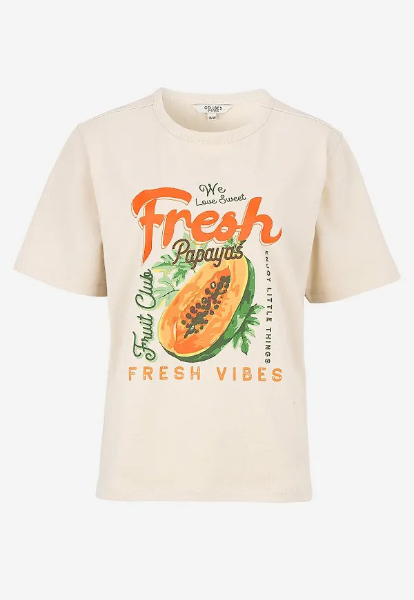 T-shirt i ekologisk bomull med tryck