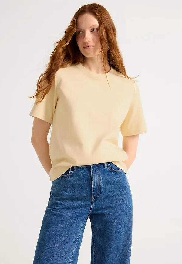 T-shirt i kraftig bomull