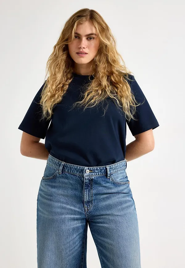 T-shirt i kraftig bomull