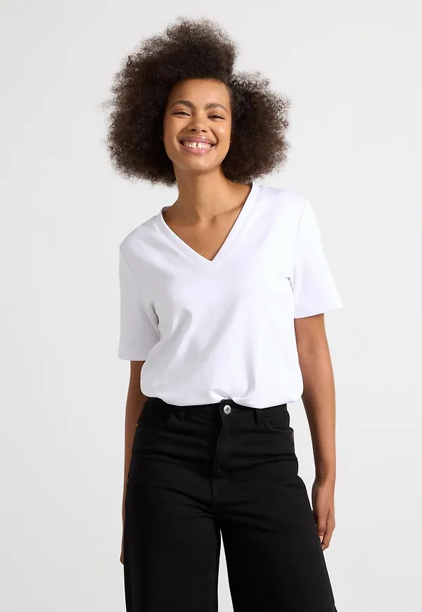 T-shirt i kraftig bomull