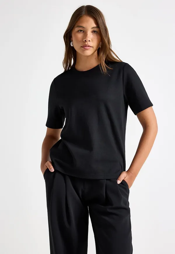 T-shirt i kraftig bomull