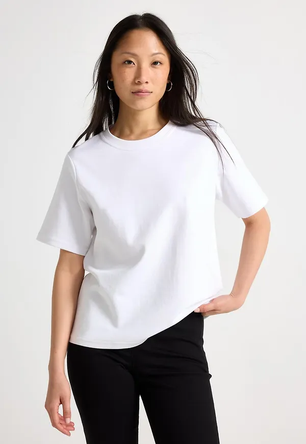 T-shirt i kraftig bomull