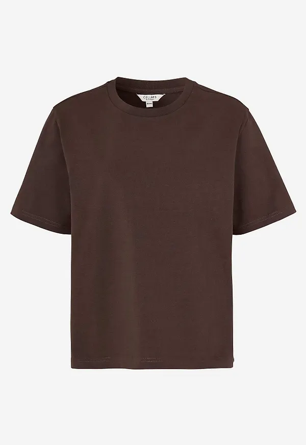 T-shirt i kraftig bomullstrikå