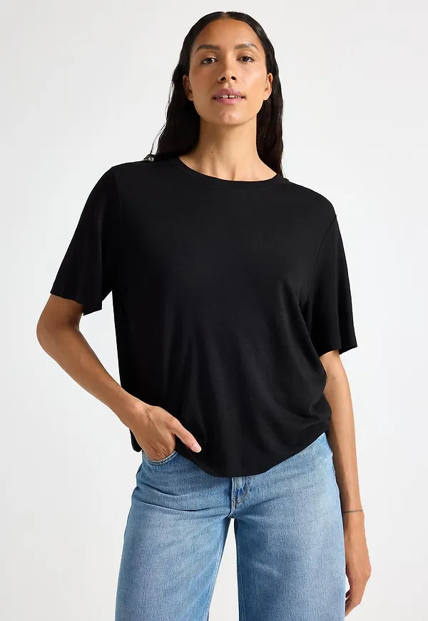 T-shirt i linneblandning