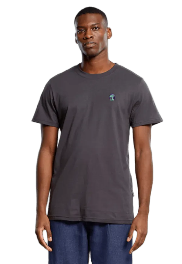 T-shirt Stockholm Mushroom Emb Charcoal
