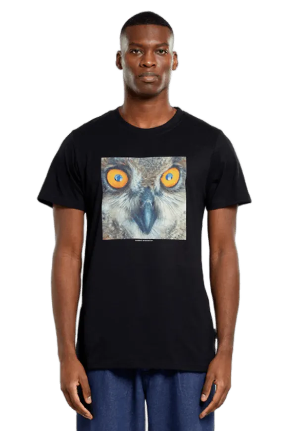 T-shirt Stockholm Owl Black