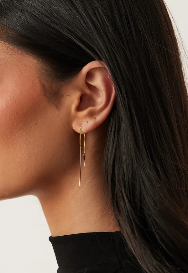 Tahoe Chain Earrings Gold-plat