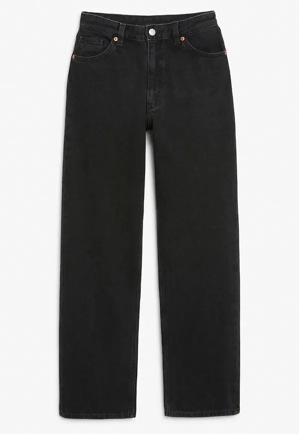 Taiki straight leg black jeans - Black
