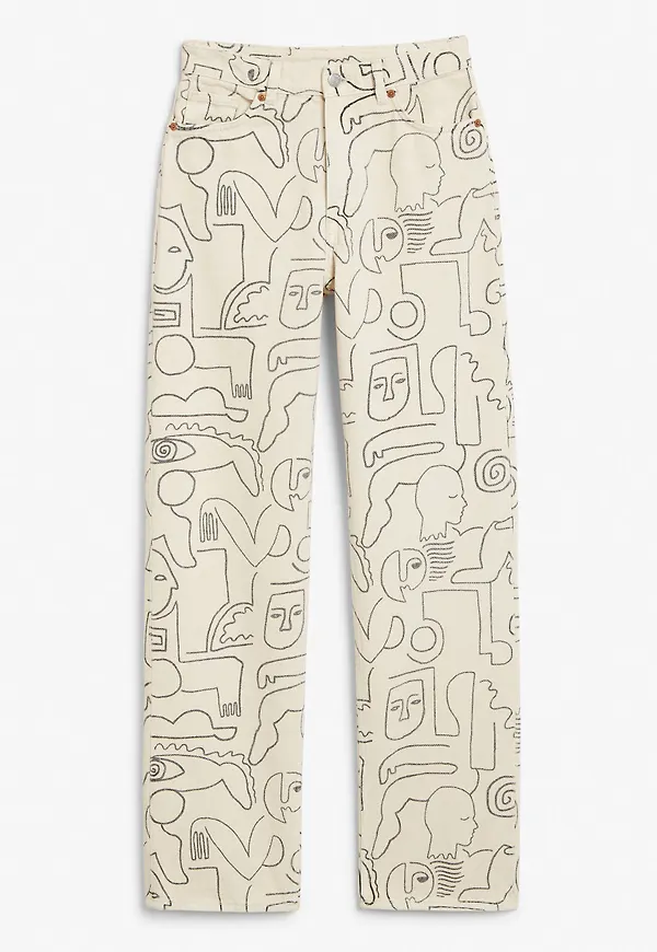 Taiki straight leg jeans - Beige
