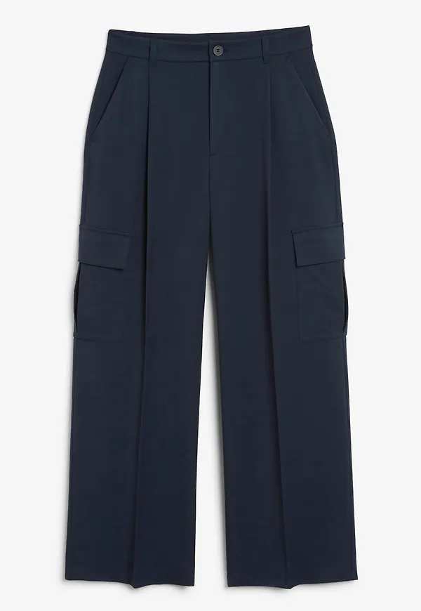 Tailored cargo trousers - Blue
