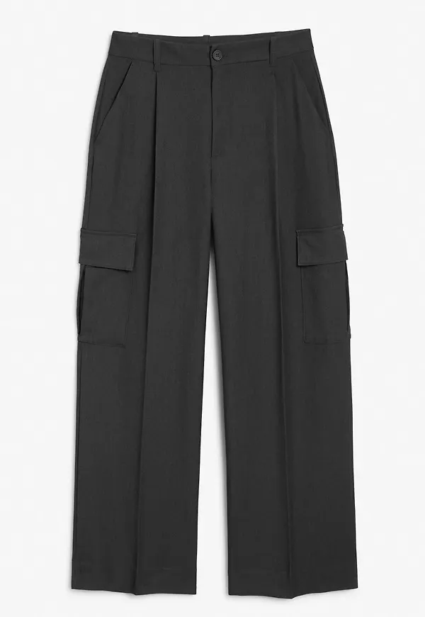 Tailored cargo trousers - Grey