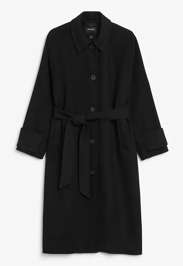 Tailored coat - Black