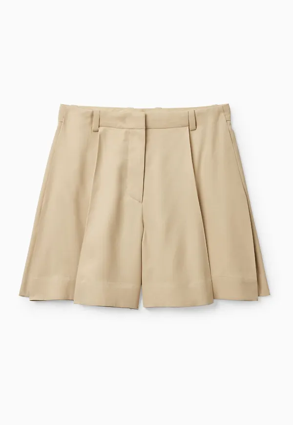 TAILORED SILK SHORTS