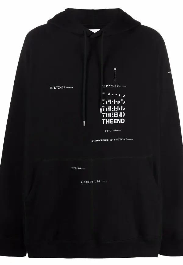 Takahiromiyashita The Soloist hoodie med grafiskt tryck - Svart