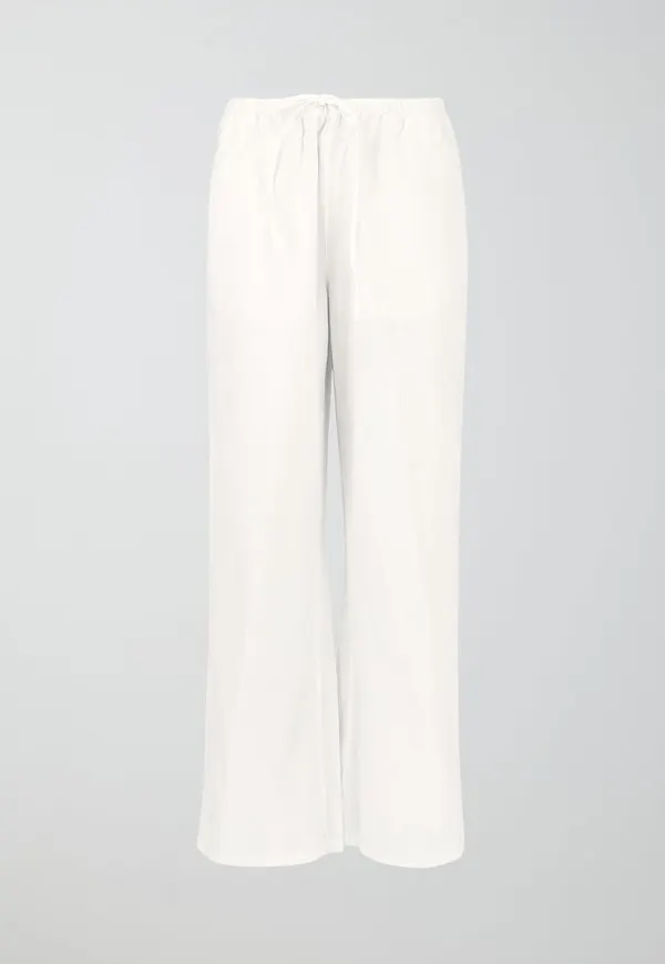 Tall linen blend trousers