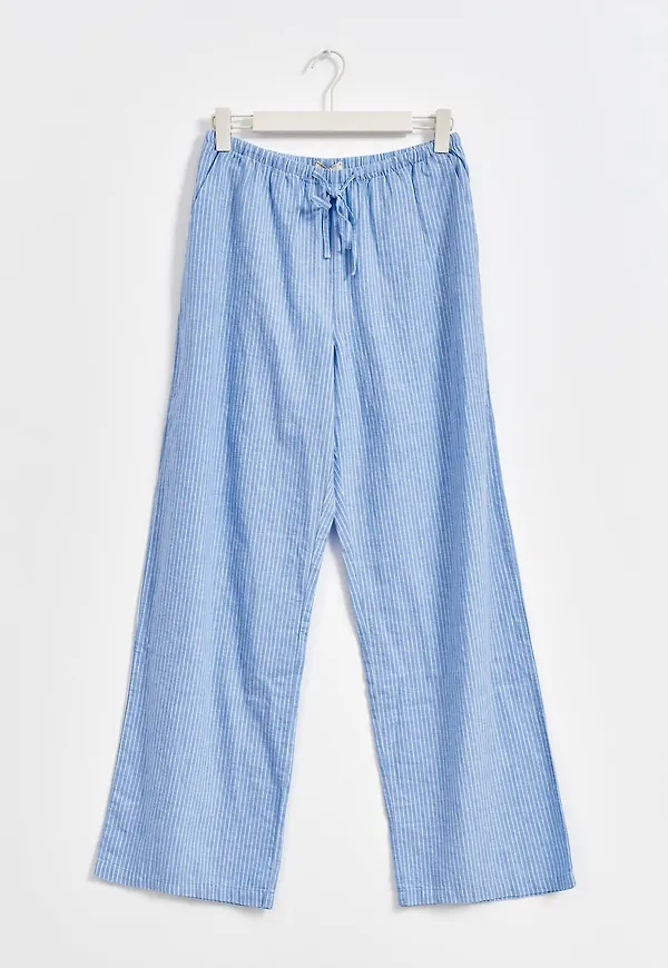 Tall linen blend trousers