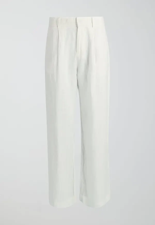 Tall linen trousers