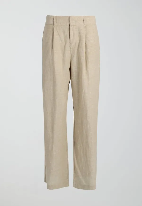 Tall linen trousers