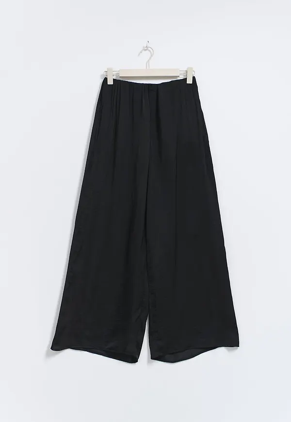 Tall wide satin trousers