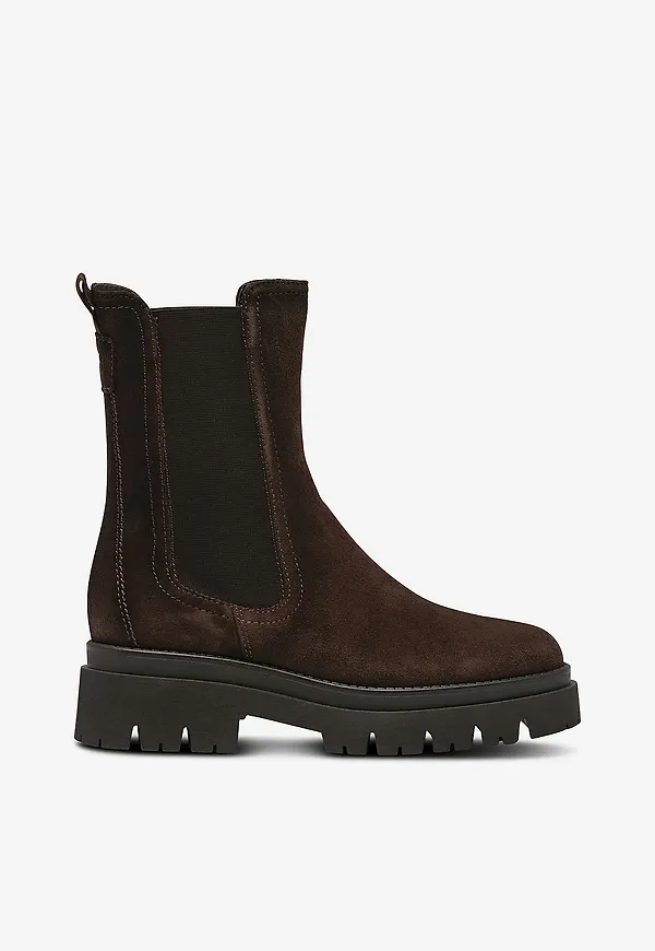 Tamaris - Chelseaboots Suede - Brun