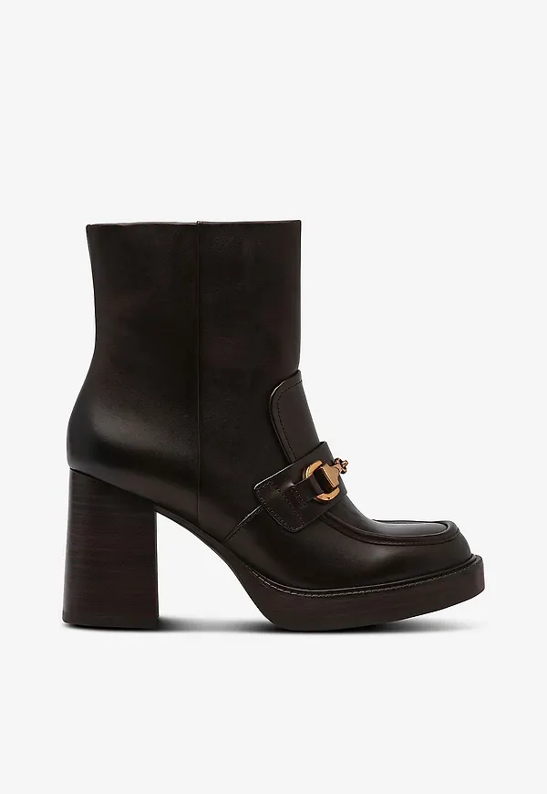 Tamaris - Boots i skinn - Brun