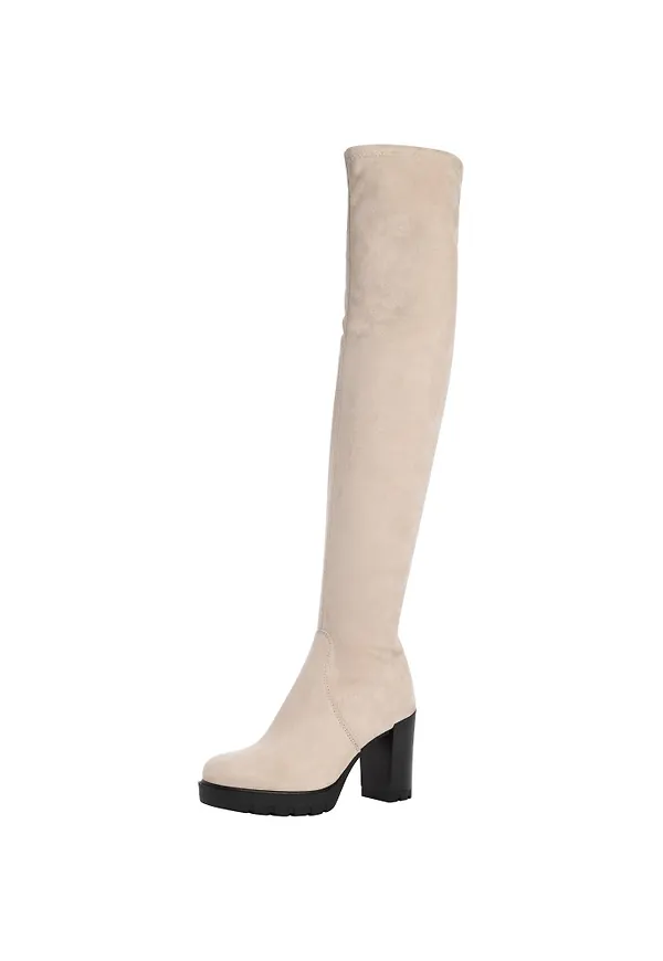 TAMARIS Overknees beige