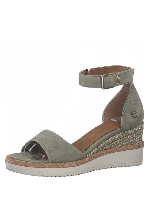 TAMARIS Sandal mörkgrön